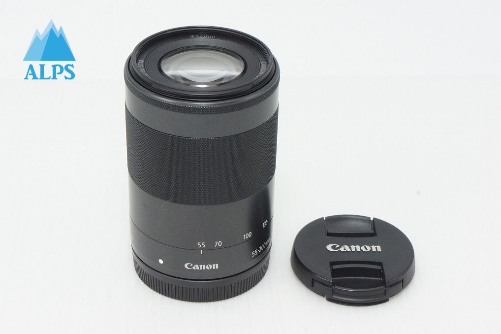 美品 Canon キヤノン EF-M 55-200mm F4.5-6.3 IS STM APS-C EF-Mマウント ズームレンズ ブラック 260502x