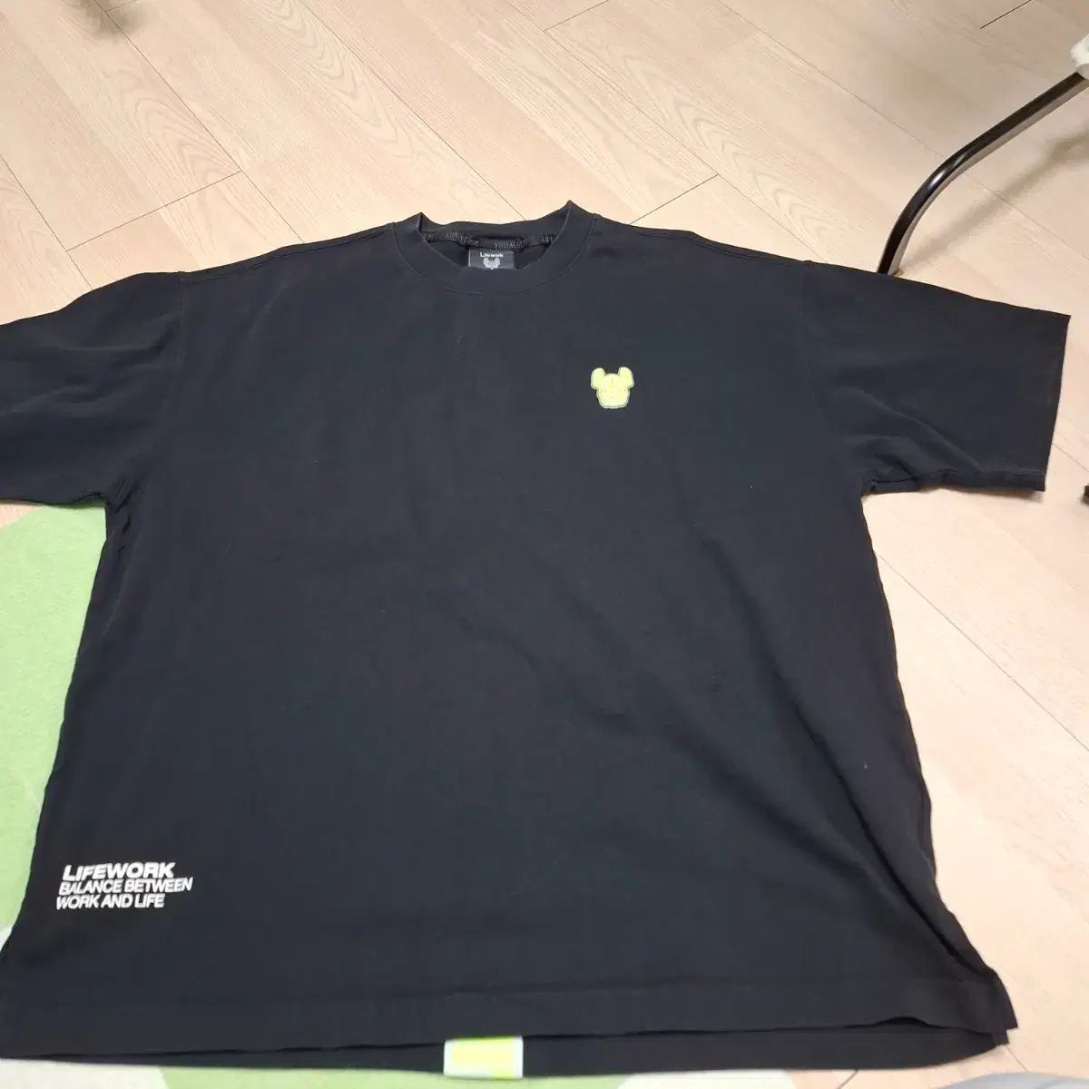 ライフウォーク 黒 半袖Tシャツ
