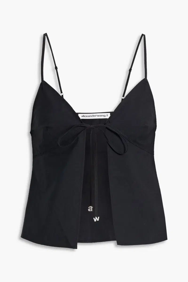 Alexander Wang ブラック リーボン キャミソール トップス butterfly bow tie cami
