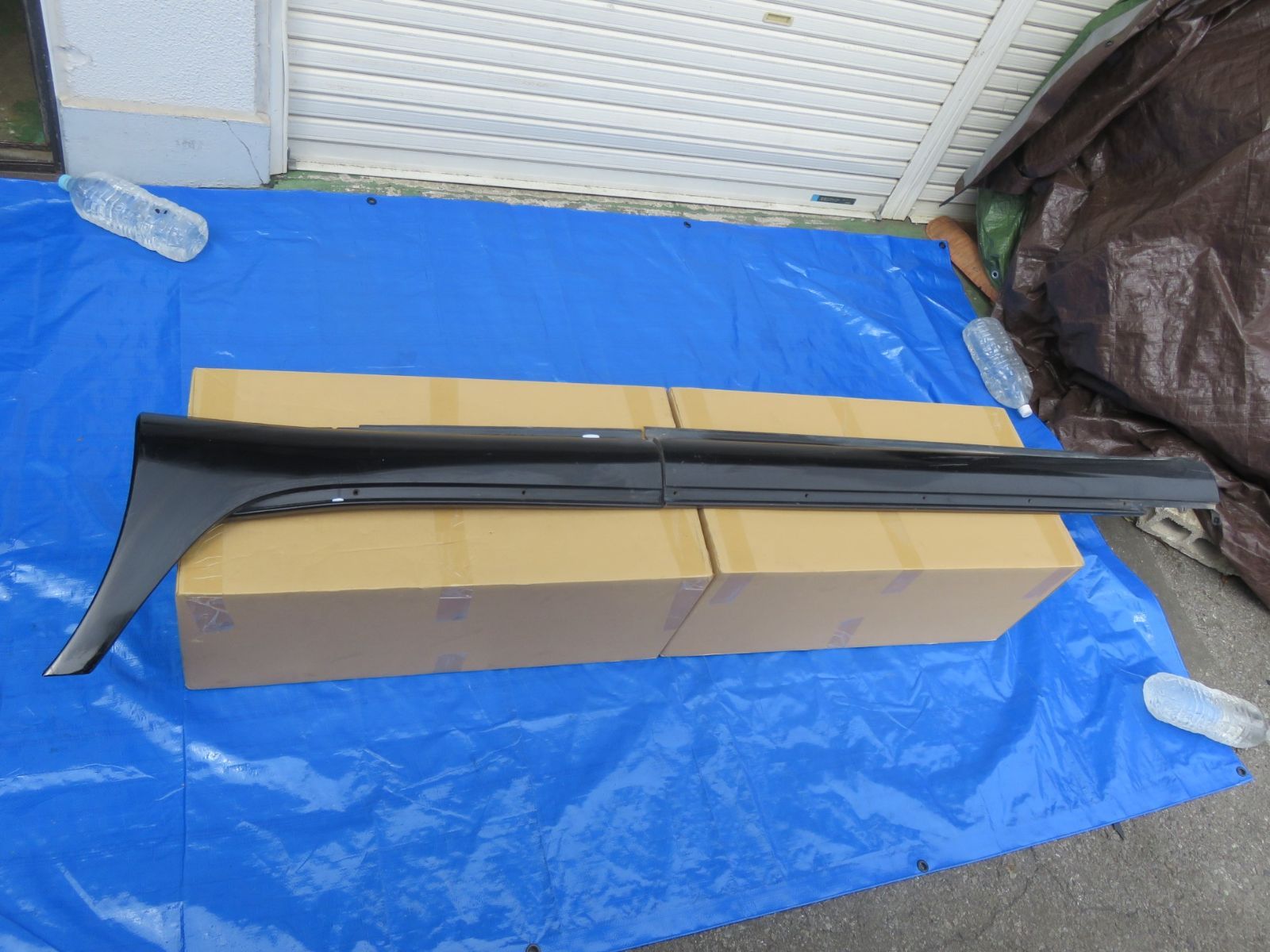 LK1113* セルシオ UCF31/後期 (左) サイドスポイラー サイドスカート 助手席側 /純正 75856-50031 202ブラック /UCF30　※傷汚れ