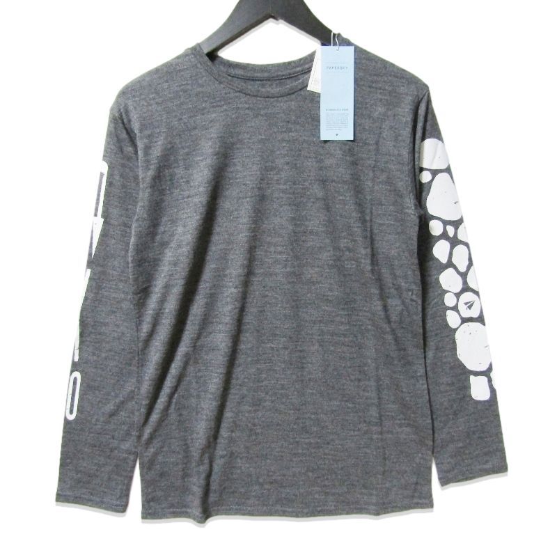 未使用 PaperSky ペーパースカイ Merino Multi LS T-shirt PS231317 長袖Tシャツ メリノマルチ Top Gray M 27113526