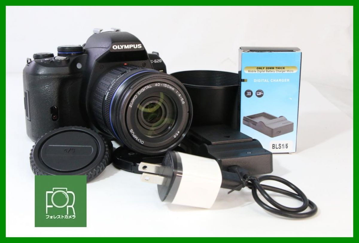 【動作保証・点検済】良品■到着後即使える■OLYMPUS E-620+40-150mm■■バッテリー・チャージャー・256MB CFカード付き■AK732
