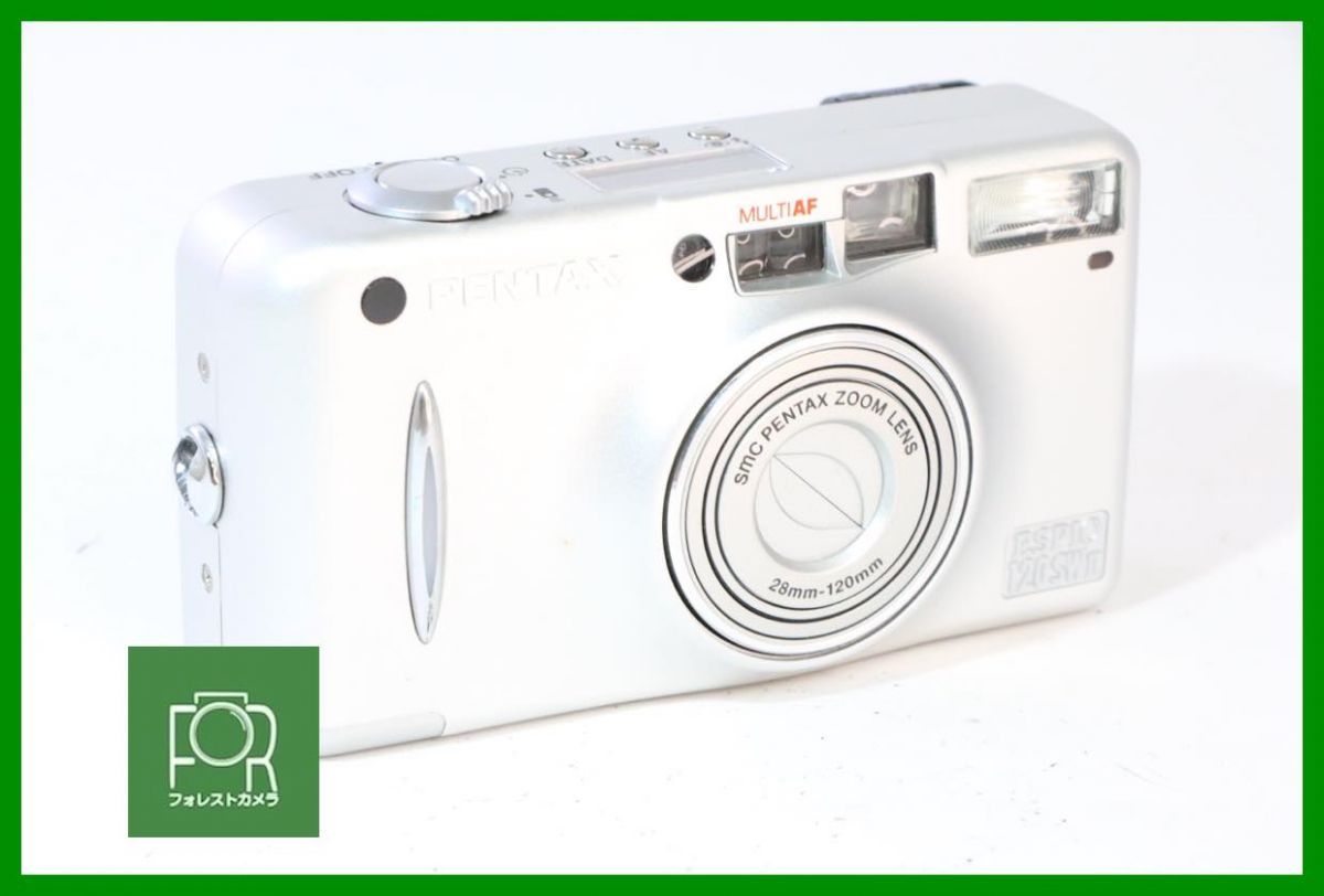 【動作保証・点検済】良品■PENTAX ESPIO 120SW II ｼﾙﾊﾞｰ■■フラッシュも完動■AB311
