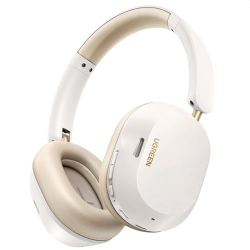 UGREEN HiTune Max5c ヘッドホン Bluetooth ワイヤレスヘッドホン ウルトラノイズキャンセリング 【LDAC ハイレゾ音質】 Bluetooth5.4 有線/無線 最長75時間音楽再生 マルチポイント対応 外音取り込み 風ノイズ低減マ