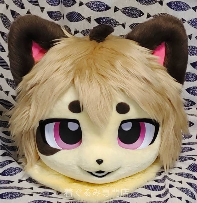 犬　猫　着ぐるみ ヘッド全頭　ヘッド ケモノ ファースーツ ぬいぐるみ コスプレ コスチューム Kurumi 一点物 B745