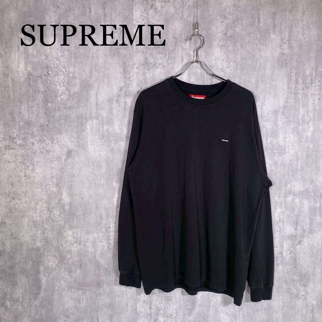 『SUPREME』シュプリーム (L) ワンポイントロゴロングTシャツ ロンT