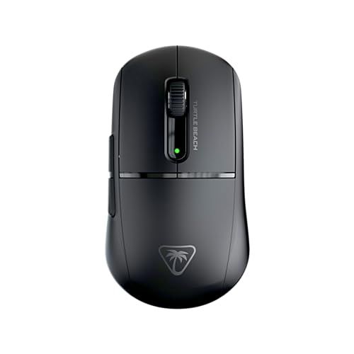 タートルビーチ(Turtle Beach) ゲーミングマウス 超軽量47g Burst II Air ワイヤレス 2.4GHz/Bluetooth ブラック/黒 26K 光学式 オプティカルスイッチ 左右対称 120時間持続 USB-C 国内正規品t