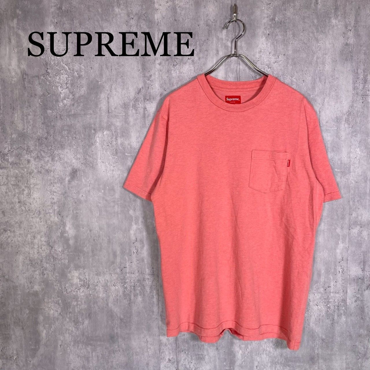 『SUPREME』シュプリーム (L) 胸ポケット Tシャツ 半袖
