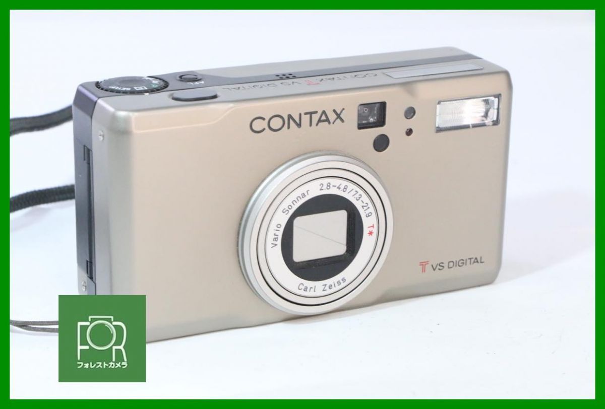 【動作保証・点検済】良品■CONTAX T VS DIGITAL ｼﾙﾊﾞｰ (003393)■バッテリー付き・チャージャーなし■10864