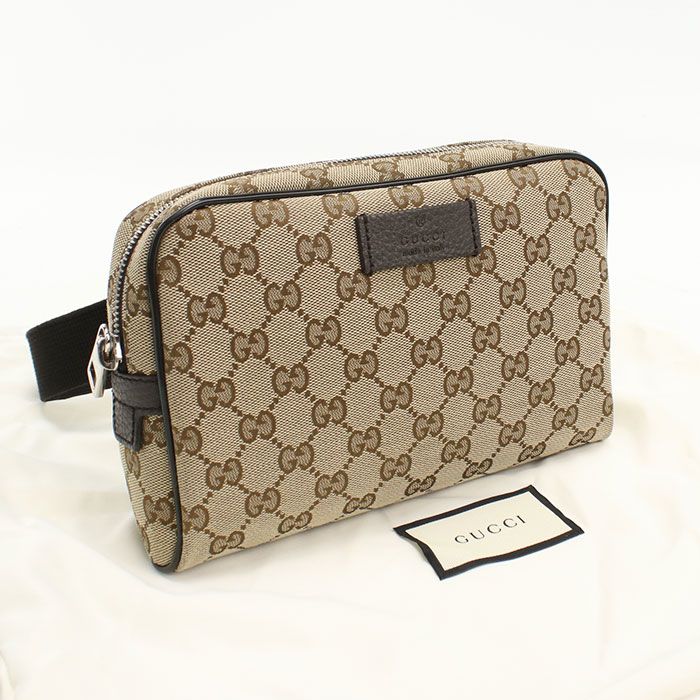 GUCCI グッチ ベルトバッグ GGキャンバス 449174 ボディバッグ キャンバス【中古】 ユニセックス
