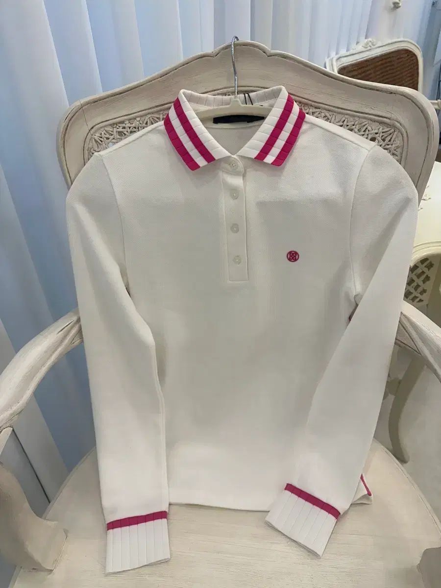 G FORE(ジーフォア) 白 ピンク バイカラー 長袖 正規品 新品