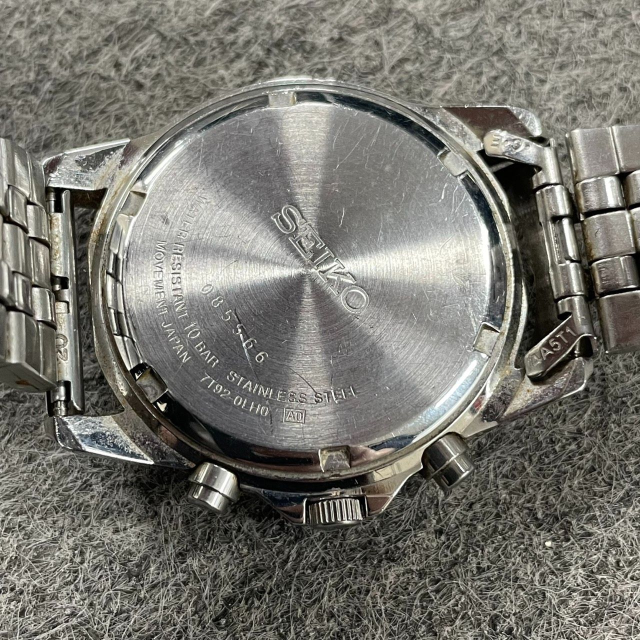 SEIKO 腕時計 メンズ 7T92-0DW0 セイコー クロノグラフ 箱付き コマ 