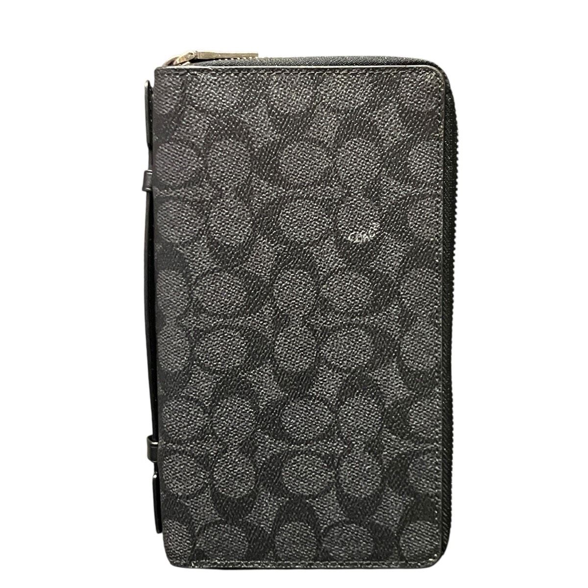 コーチ　2way 長財布　オーガナイザー　ダブルジップ　シグネチャー　トラベル コーチ COACH ダブルジップ トラベル オーガナイザー シグネチャー 長