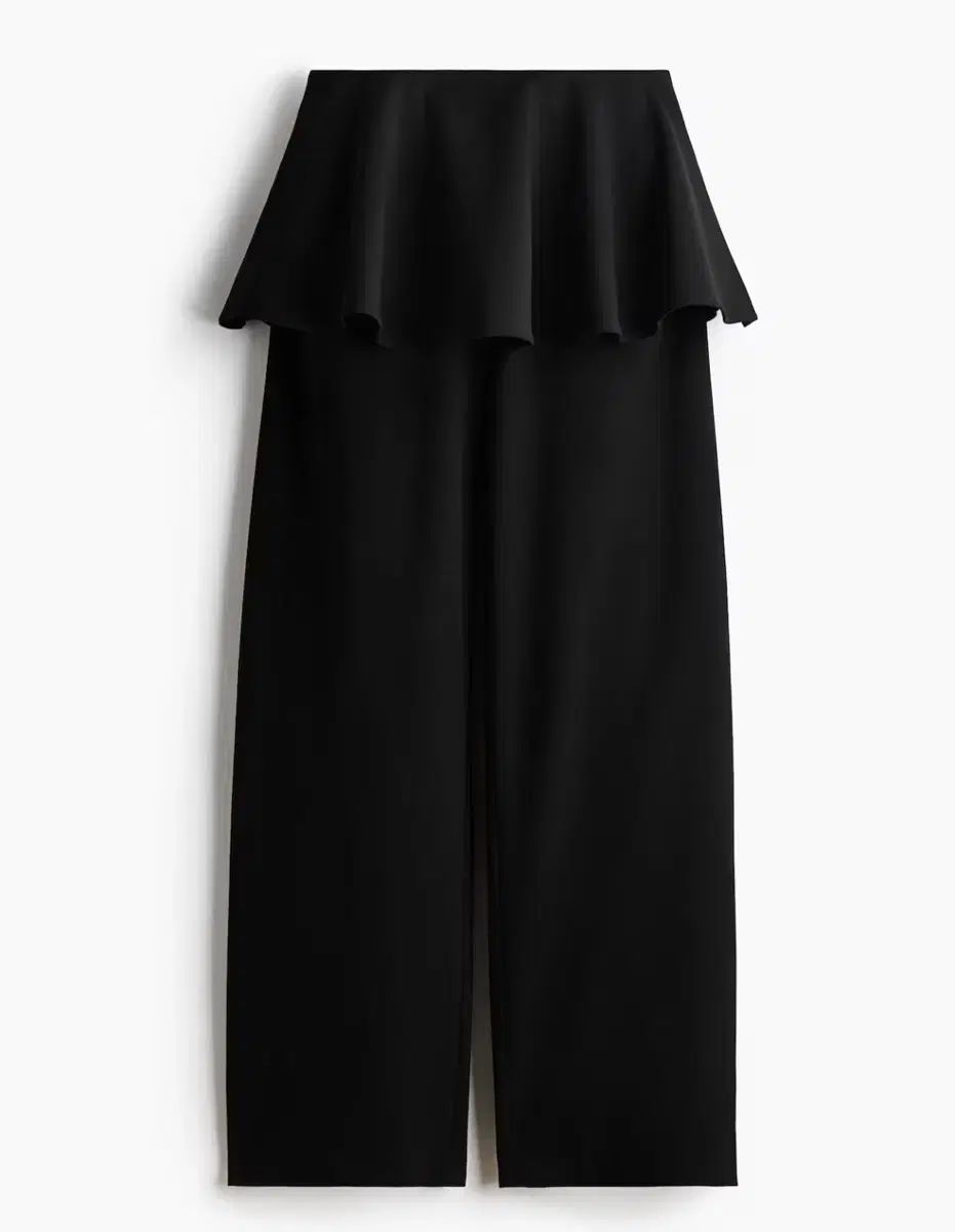 H&M ブラック BARREL(バレル) レグ ワイド パンツ