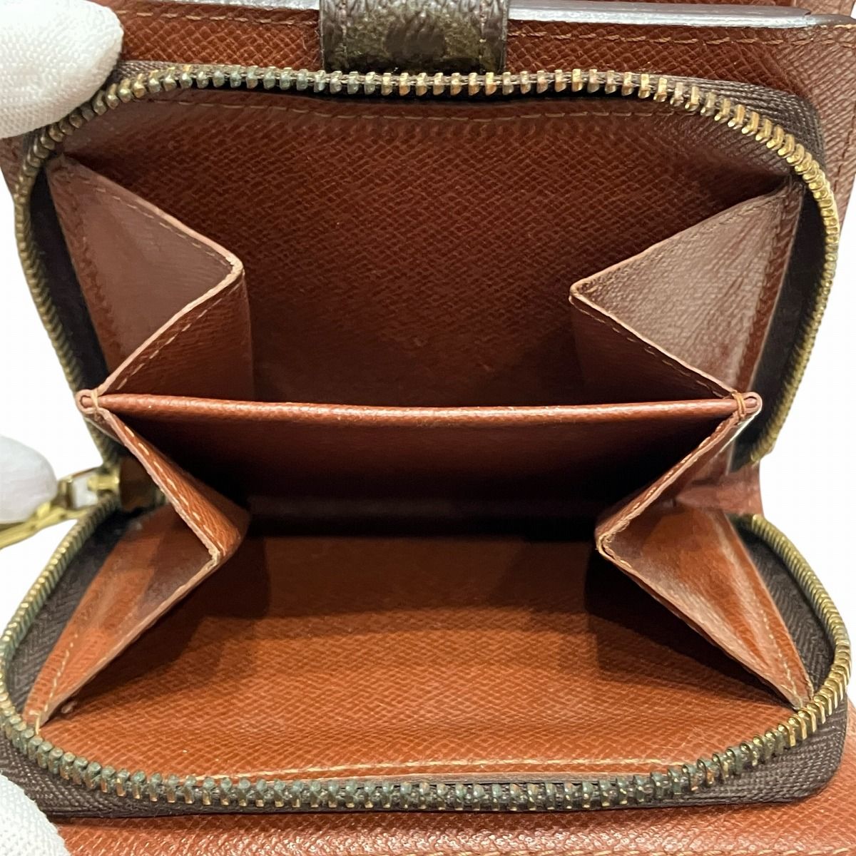ルイ・ヴィトン LOUIS VUITTON コンパクトジップ モノグラム 二つ折り 