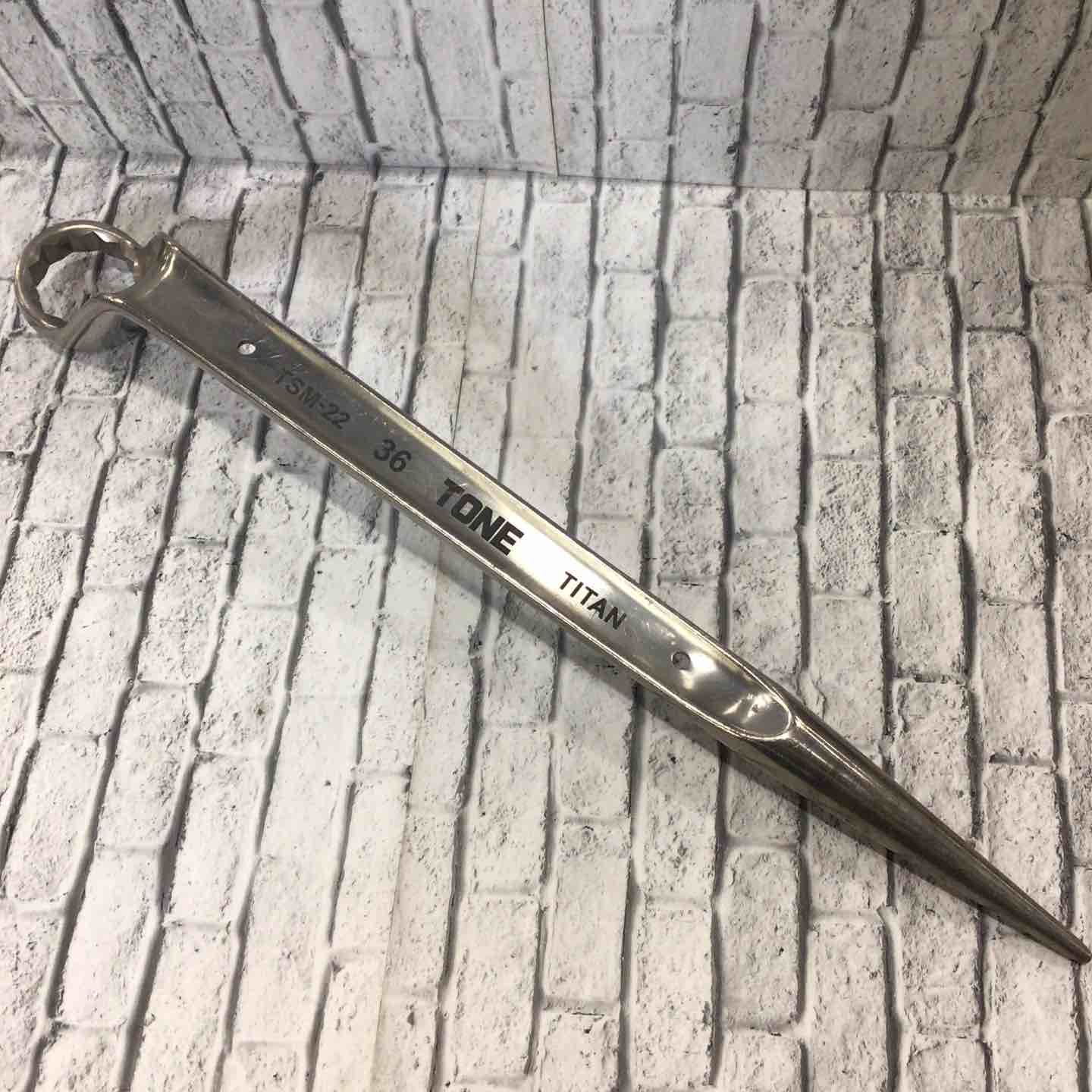 【中古品】TONE トルシアボルト用 チタンシノ付めがねレンチ TSM-22【川口店】