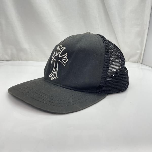 CHROME HEARTS トラッカーキャップ セット 中古】CHROME HEARTS クロス刺繍 トラッカーキャップ サイズONESIZE 黒