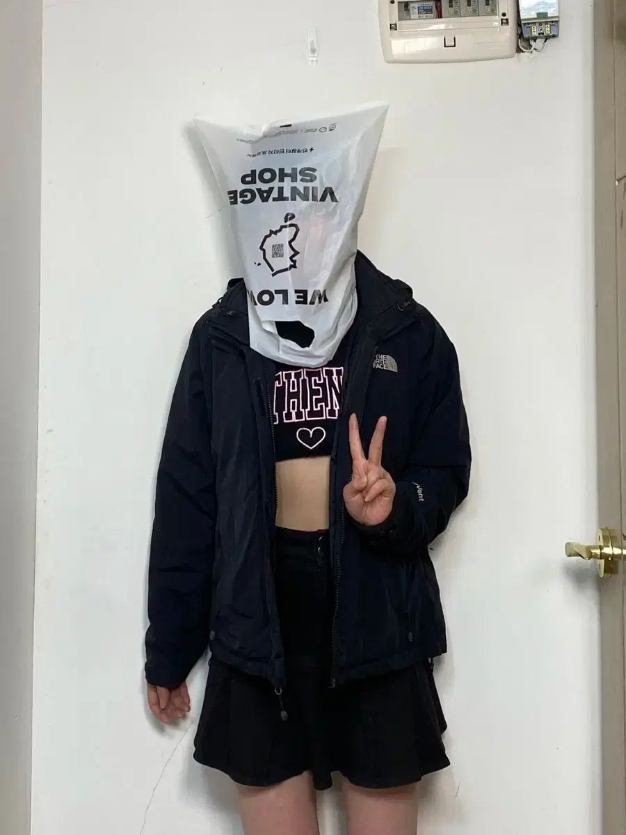 THE NORTH FACE ザノースフェイス フード ウィンドブレーカー アウター ジャケット M