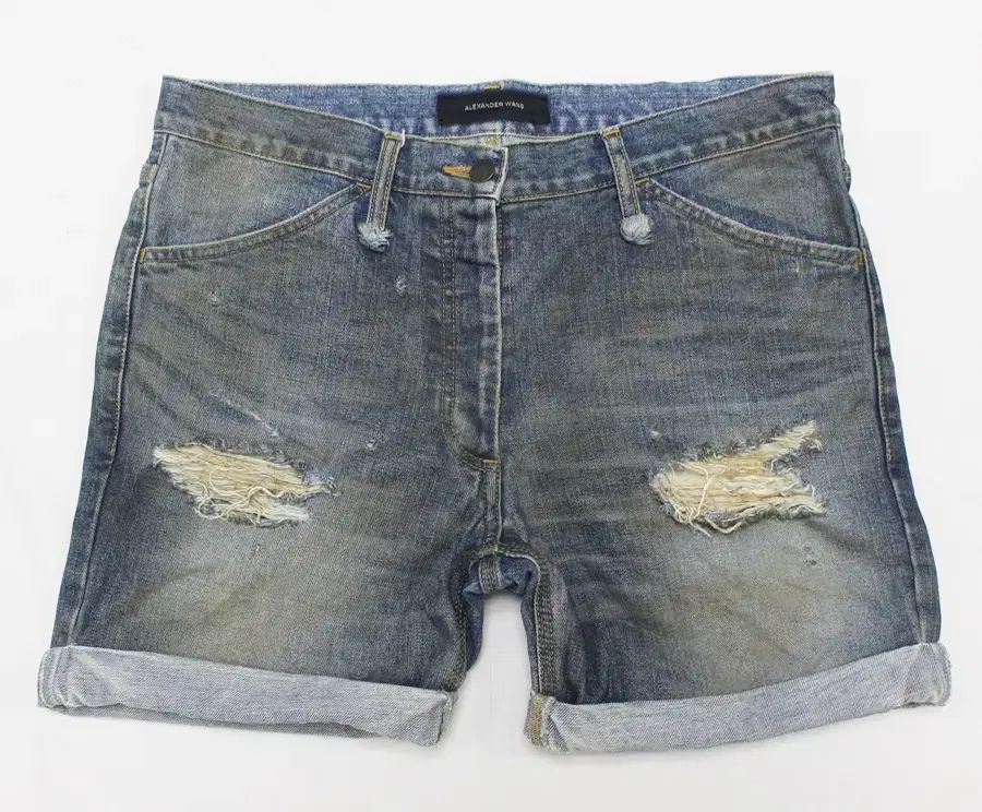 Alexander Wang レディース 30程度 デニム スリット ハーフパンツ/M04
