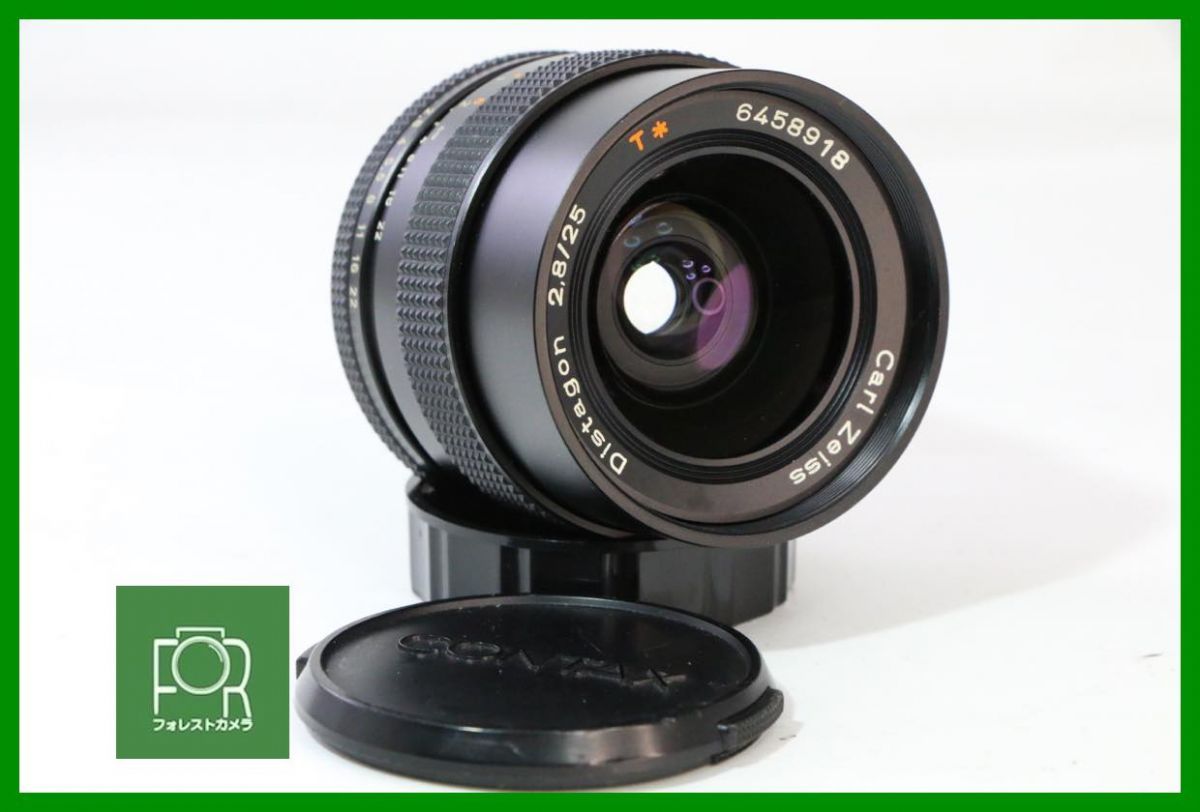 【動作保証・点検済】良品■CONTAX Distagon 25mm F2.8 AE G 6458918■前後キャップ付き■3574