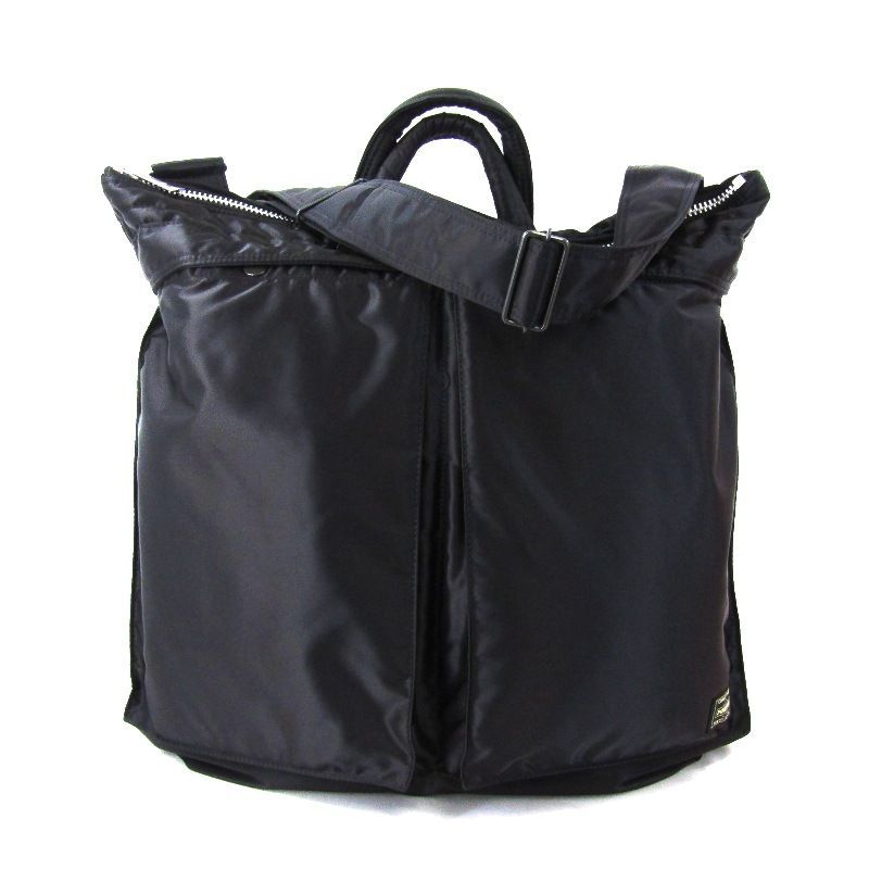 美品 PORTER ポーター ヘルメットバッグL タンカー 622-19554 TANKER HELMET BAG(L) トートバッグ ブラック 黒 47000051