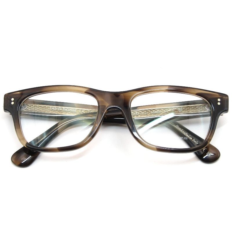 未使用 OLIVER PEOPLES L.A. オリバーピープルズ メガネフレーム OV5540U ROSSON イタリア製 ロッソン スクエア 1713 TEAKWOOD 61005440
