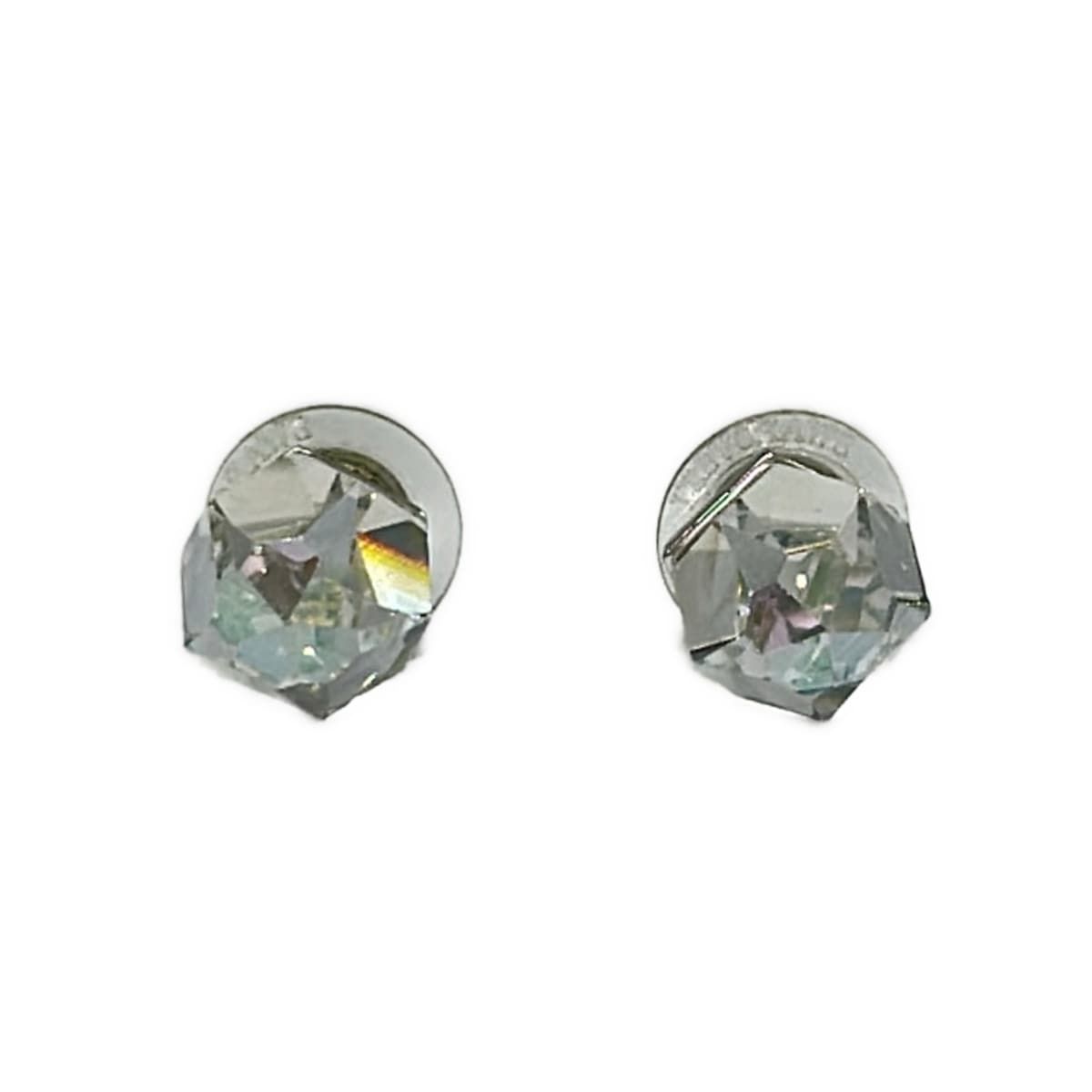 SWAROVSKI(スワロフスキー) ピアス美品 - シルバー×クリア