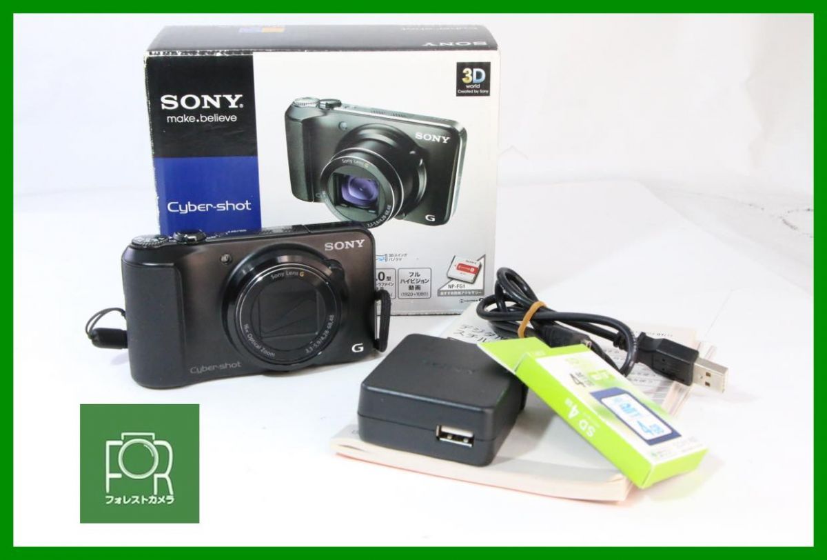 【動作保証・点検済】良品■到着後即使える■SONY Cyber-shot DSC-HX10V ﾌﾞﾗｯｸ■バッテリ・チャージャー・4GB SDカード・箱付■10310