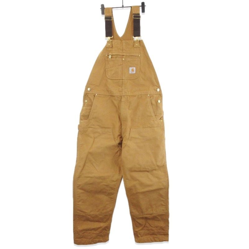 USA製Carharttエプロン オーバーオール ダック地 ダブルニー 1990s Carhartt エプロン付き オーバーオール ダック地 ダブルニー