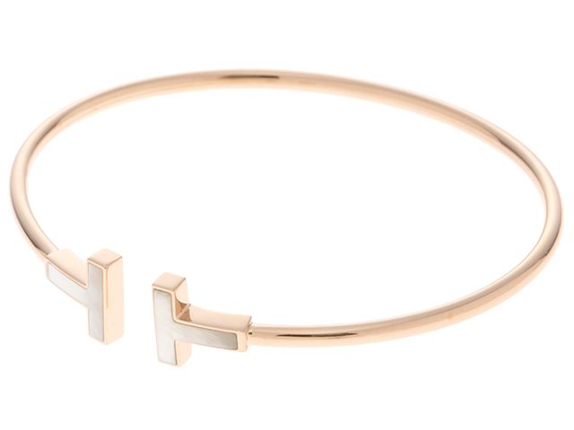 TIFFANY&Co. ティファニー ジュエリー TワイヤーBL/PG/WMP/6.8g 貴金属･宝石 63958336 ブレスレット K18ピンクゴールド K18PG ピンクゴールド【中古】433