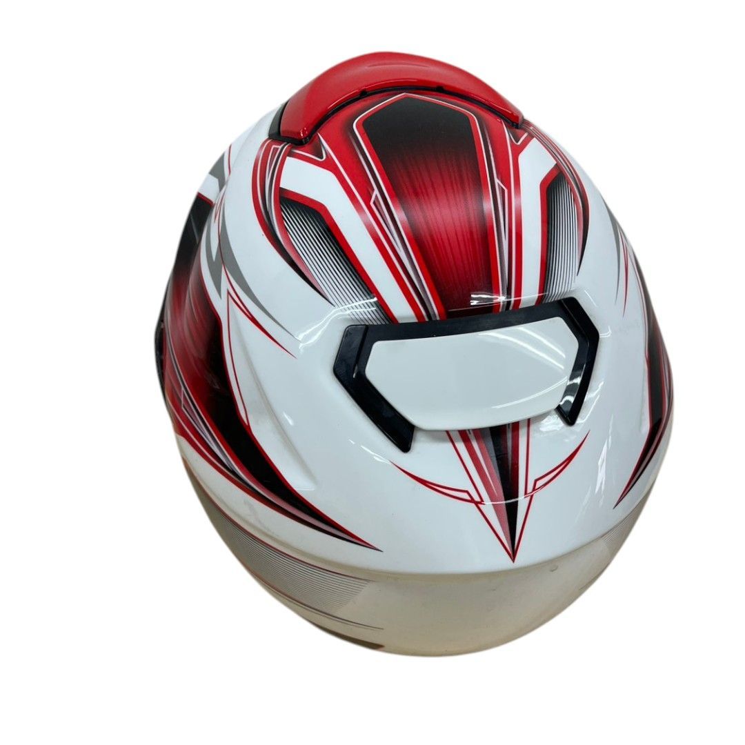 SHOEI フルフェイスヘルメット ホワイト/レッド Lサイズ 59cm - メルカリ