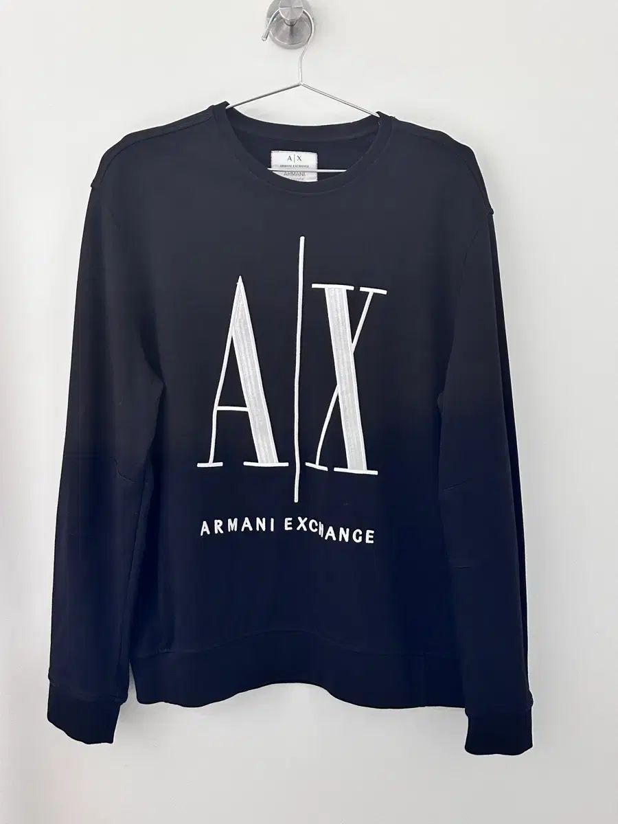 ARMANI EXCHANGE アルマーニ エクスチェンジ ブラック スウェット Tシャツ (サイズL)