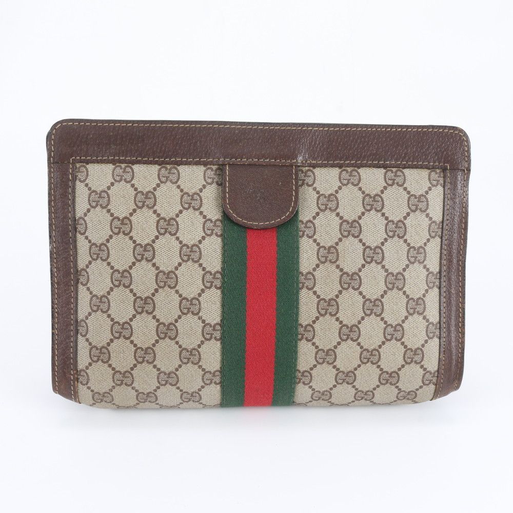 【美品】グッチGUCCI メッセージバッグ ビジネス シェリライン キャンバス グッチGUCCI メッセージバッグ ビジネス シェリライン キャンバス