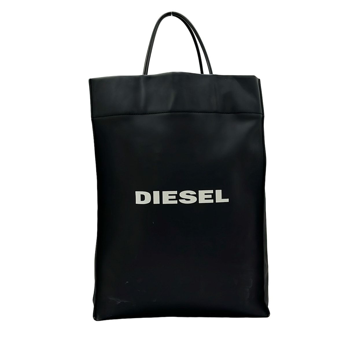 DIESEL(ディーゼル) トートバッグ SAKETTONE(サケットーネ) X06804 P3184 T8013 黒×白 ロゴ