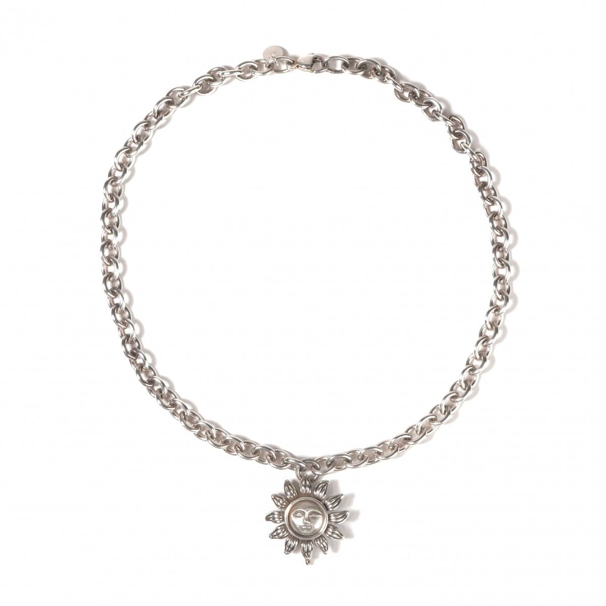 ティファニー TIFFANY&Co. ネックレス ペンダント チョーカー 925 シルバー 太陽 希少 レア