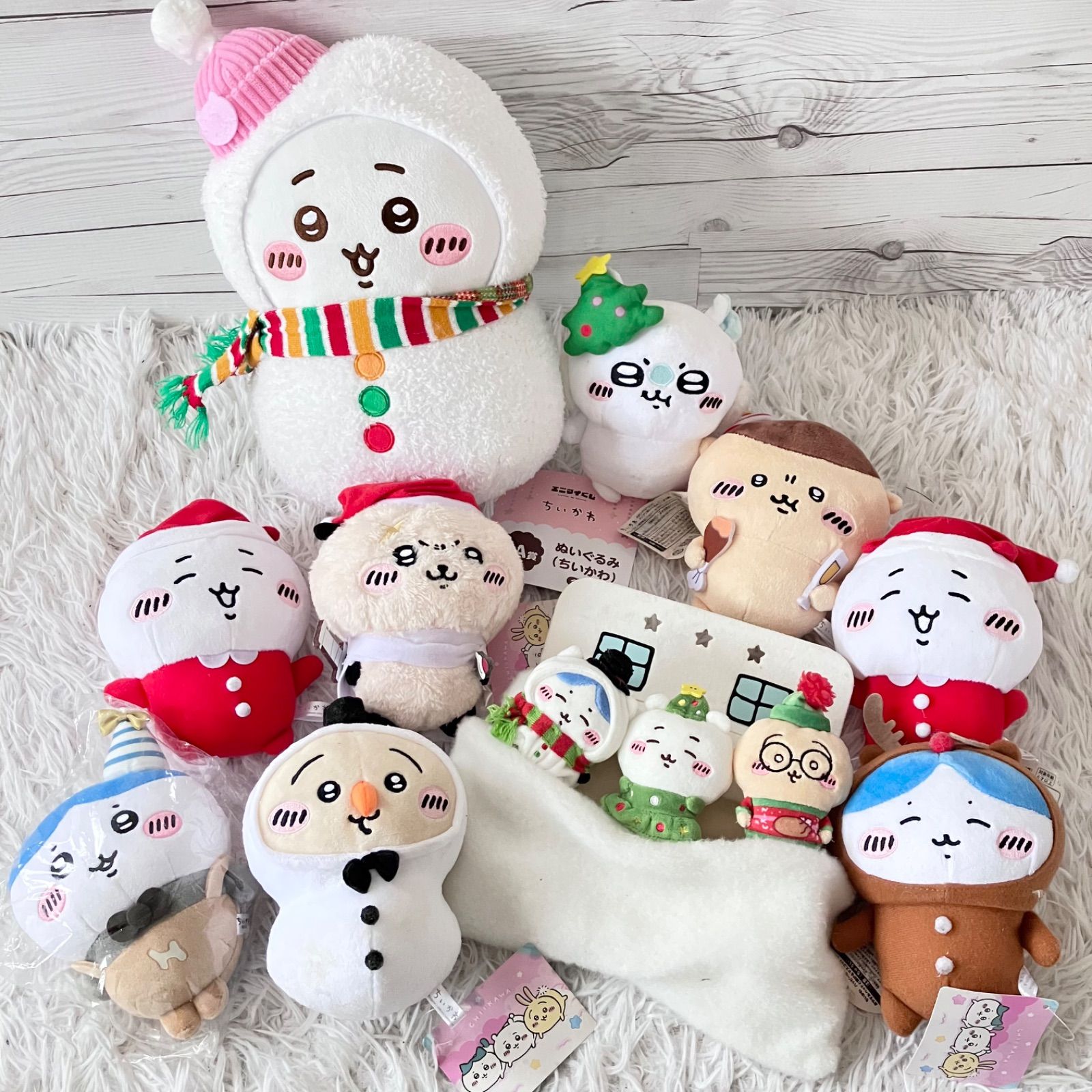 ちいかわ ぬいぐるみ まとめ売り ハッピーホリデーなおやすみベッドと 