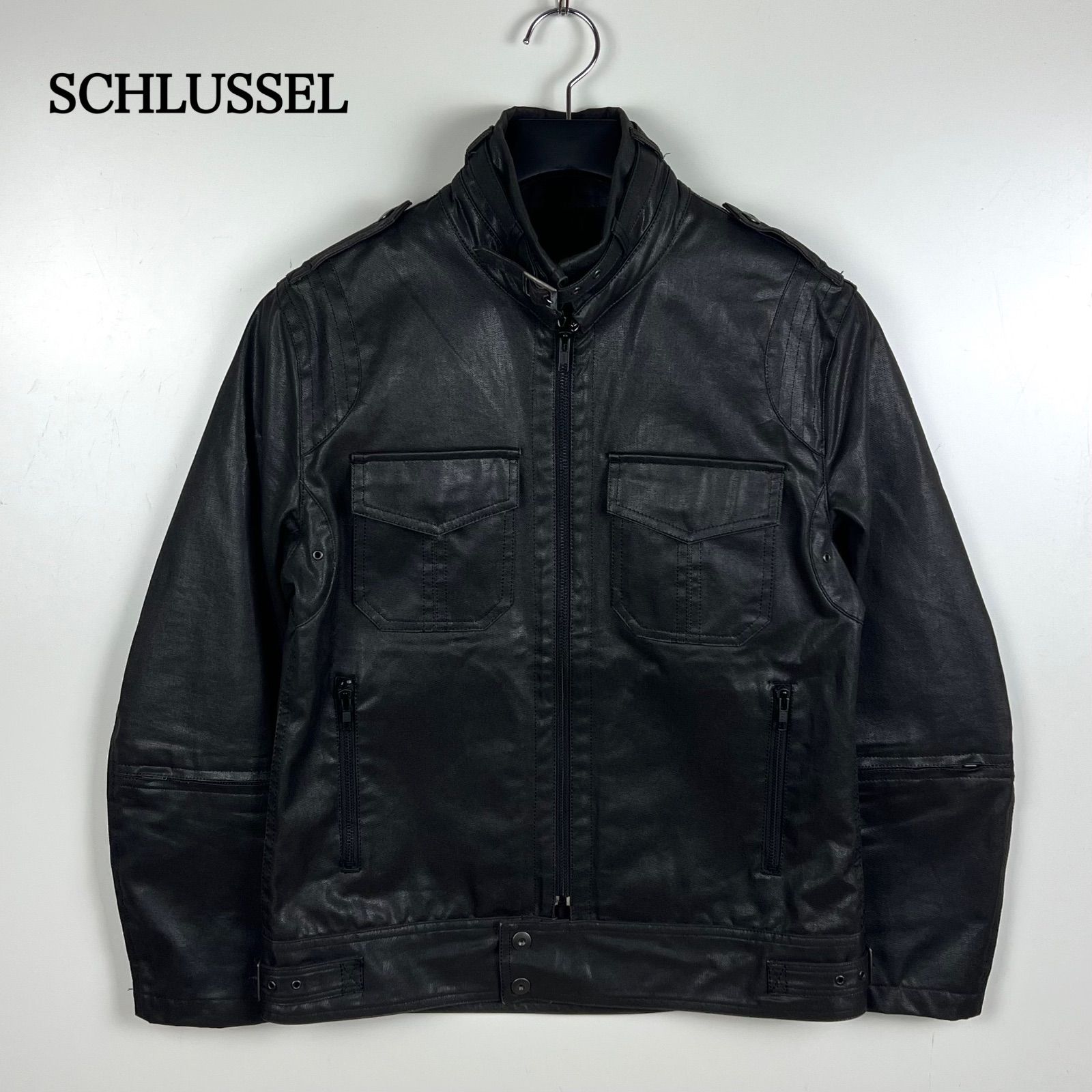 SCHLUSSEL 00s y2k archive coating cotton jacket 3 L シュリセル 
