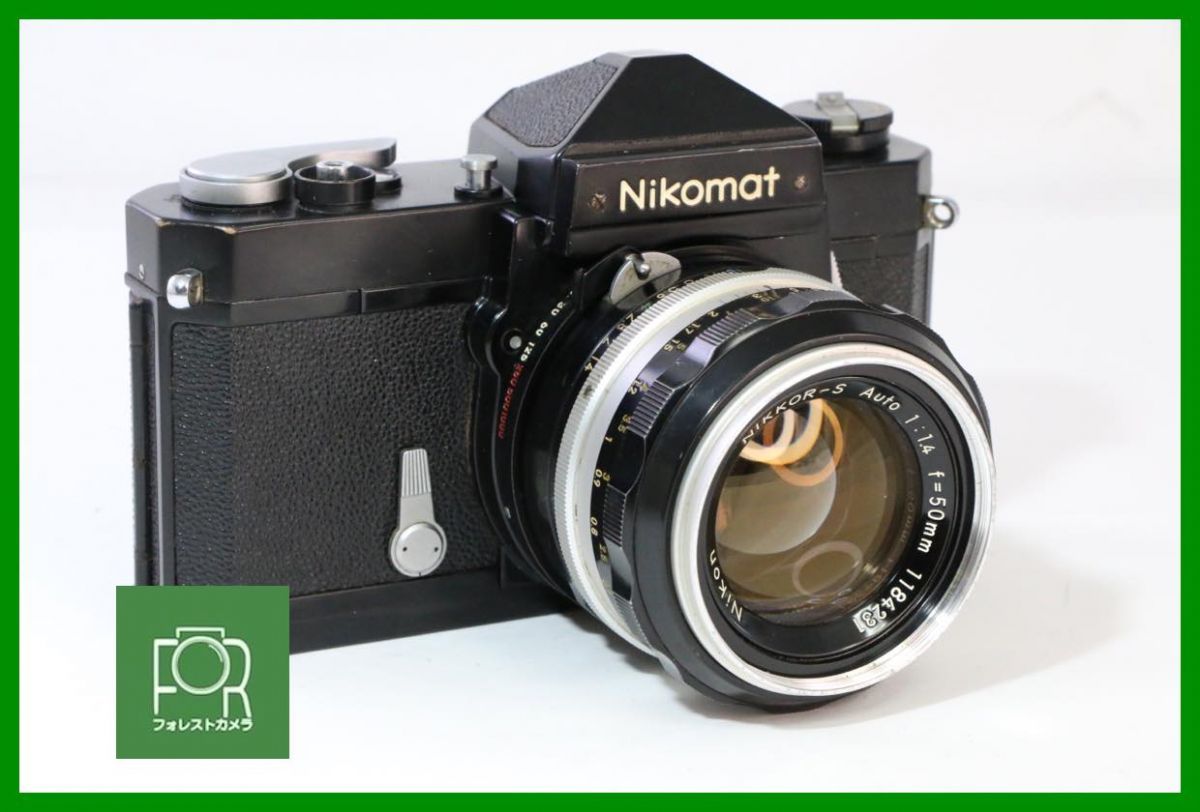 【動作保証・点検済】良品■Nikon Nikomat FTN ブラック + Nikkor-S Auto 50mm F1.4■シャッター全速・露出計完動■MMM318