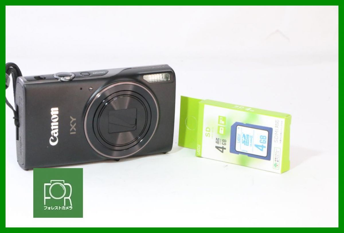【動作保証・点検済】良品■Canon IXY 650 ﾌﾞﾗｯｸ■■バッテリー付き・チャージャーなし・4GB SDカード付き■■MMM804