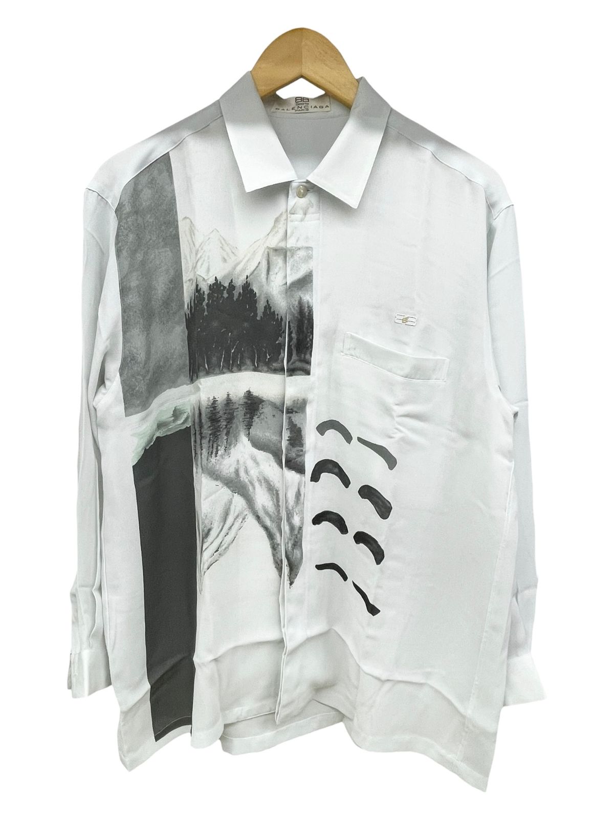BALENCIAGA (バレンシアガ) Yシャツ 長袖シャツ スポーツ ポリエステル 
