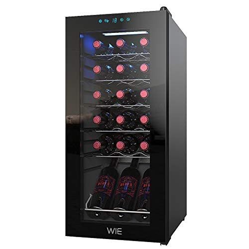 WIE ワインセラー 18本収納 省エネ エコ 振動抑制 恒温保湿 安定性能 【PSE安全認証+2層紫外線UVカット強化グラス】wb 0f037173