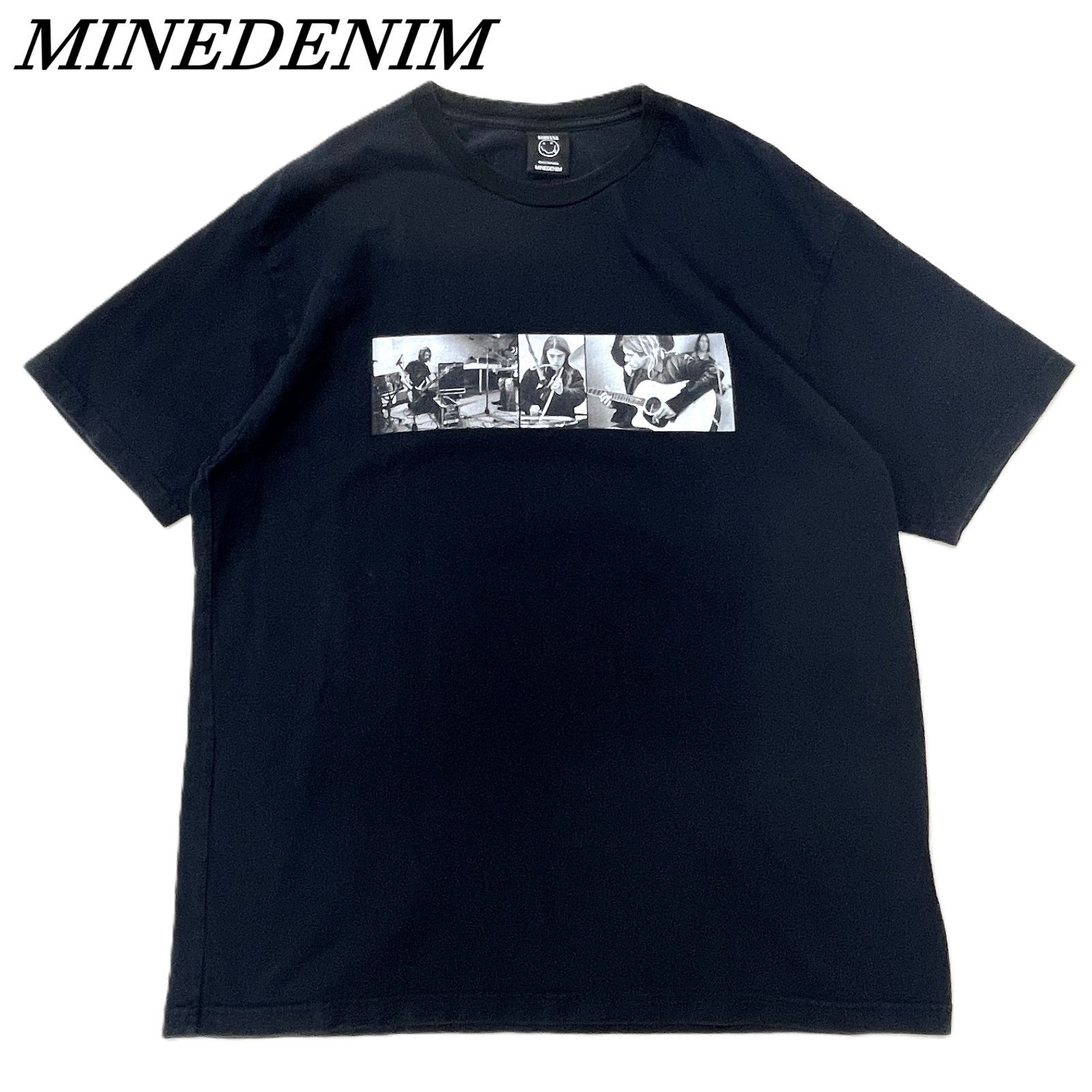 MINEDENIM NIRVANA マインデニム ニルヴァーナ コラボ T XL BLK 