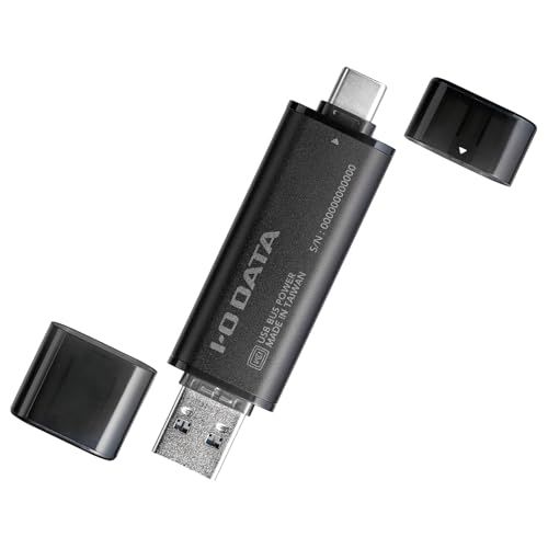 IODATA スティックSSD 250GB USB-A Type-C 両対応 USB10Gbps USB 3.2 Gen 2対応 読込1000MB/s 【iPhone/iPad/Windows/Mac/PS5】小型 ポータブル 日本メーカー SSPQ-USC2
