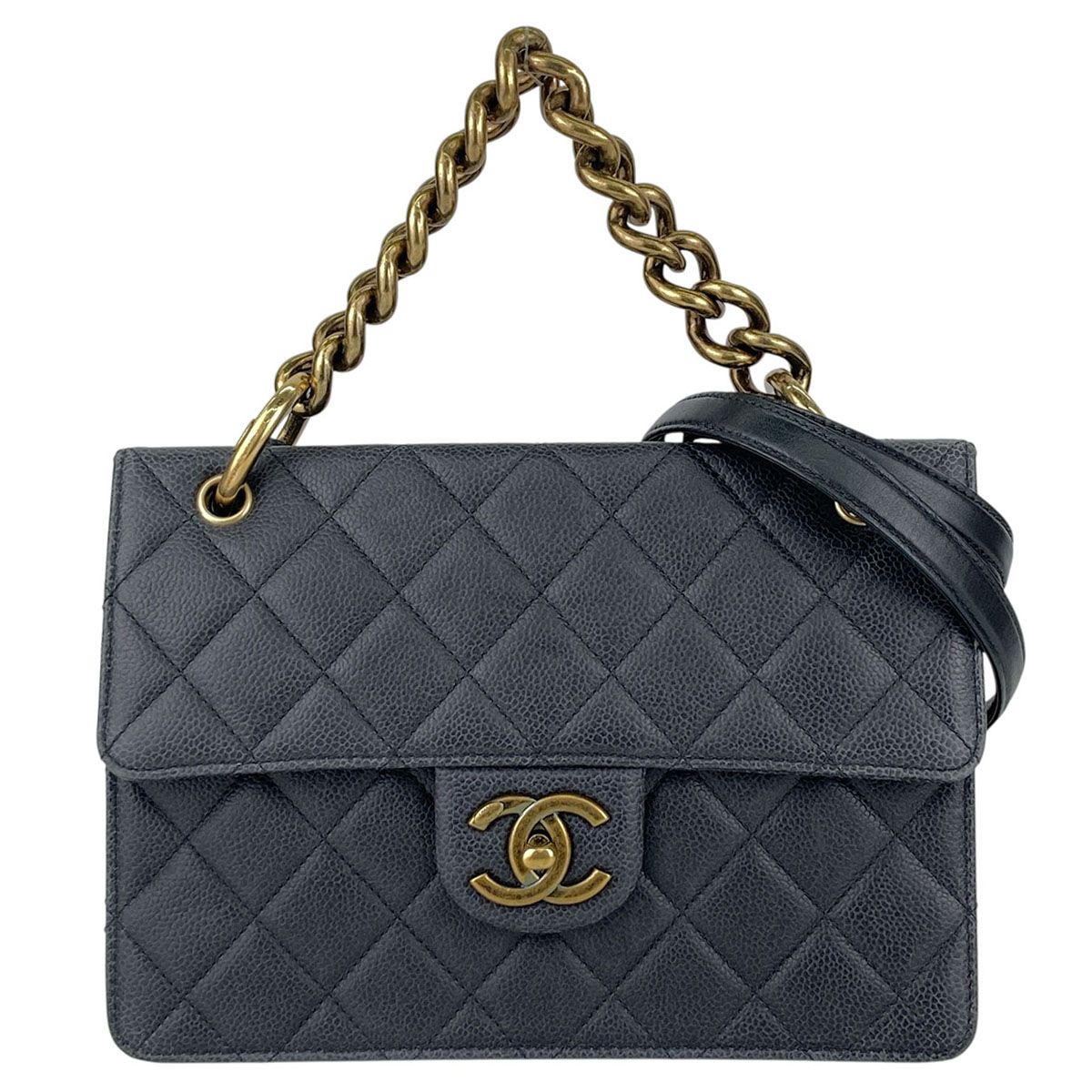 CHANEL シャネル マトラッセ 2WAY ハンドバッグ ショルダーバッグ レディース キャビアスキン 中古