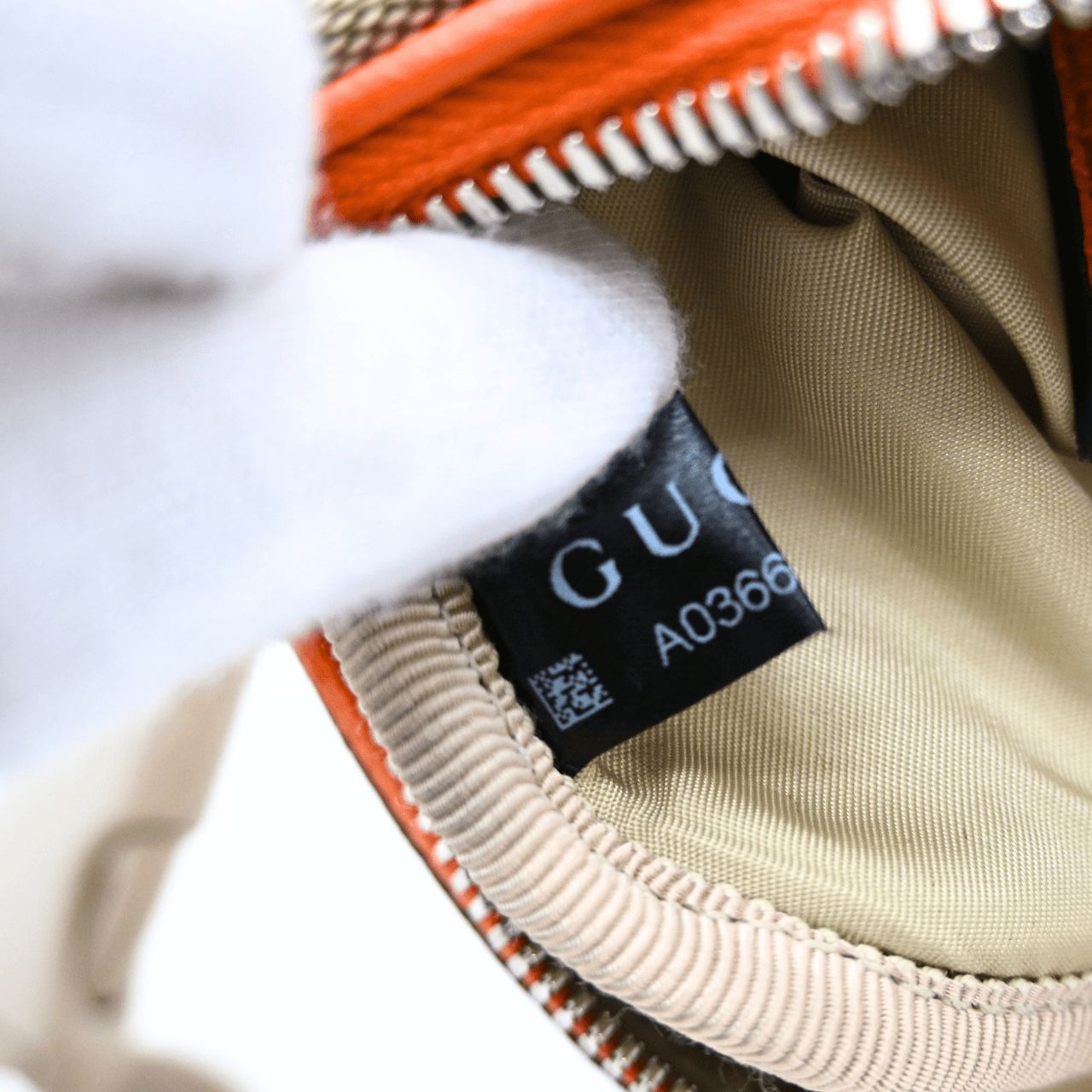 GUCCI グッチ GGキャンバス ボディバッグ オレンジ ブラウン