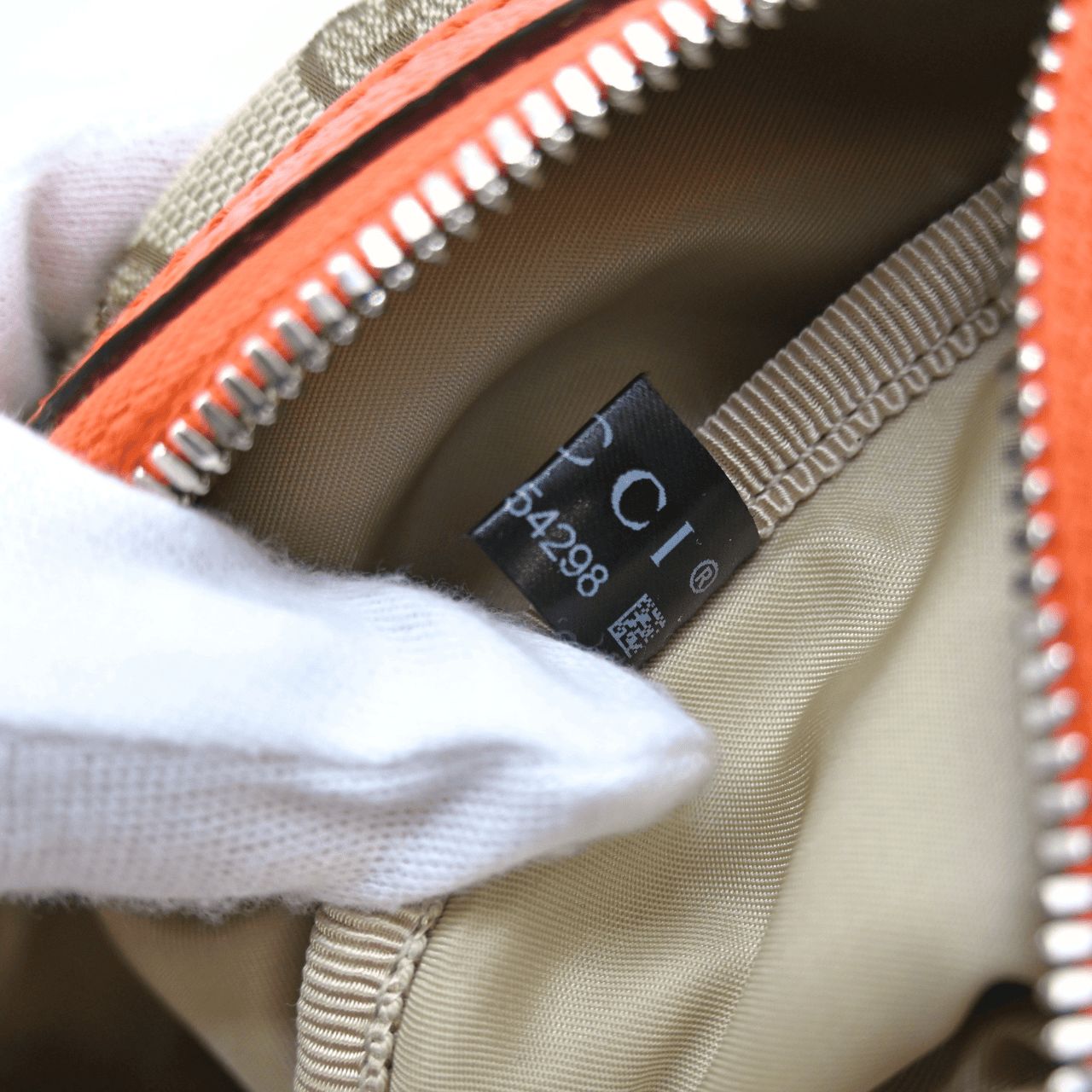 GUCCI グッチ GGキャンバス ボディバッグ オレンジ ブラウン