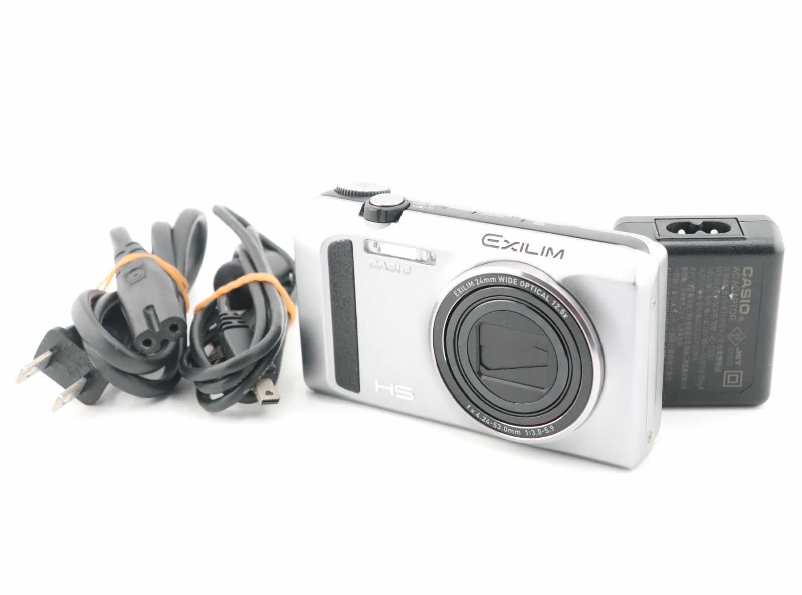 ★良品★カシオ CASIO EX-ZR400 シルバー充電器付★ W0598#4864