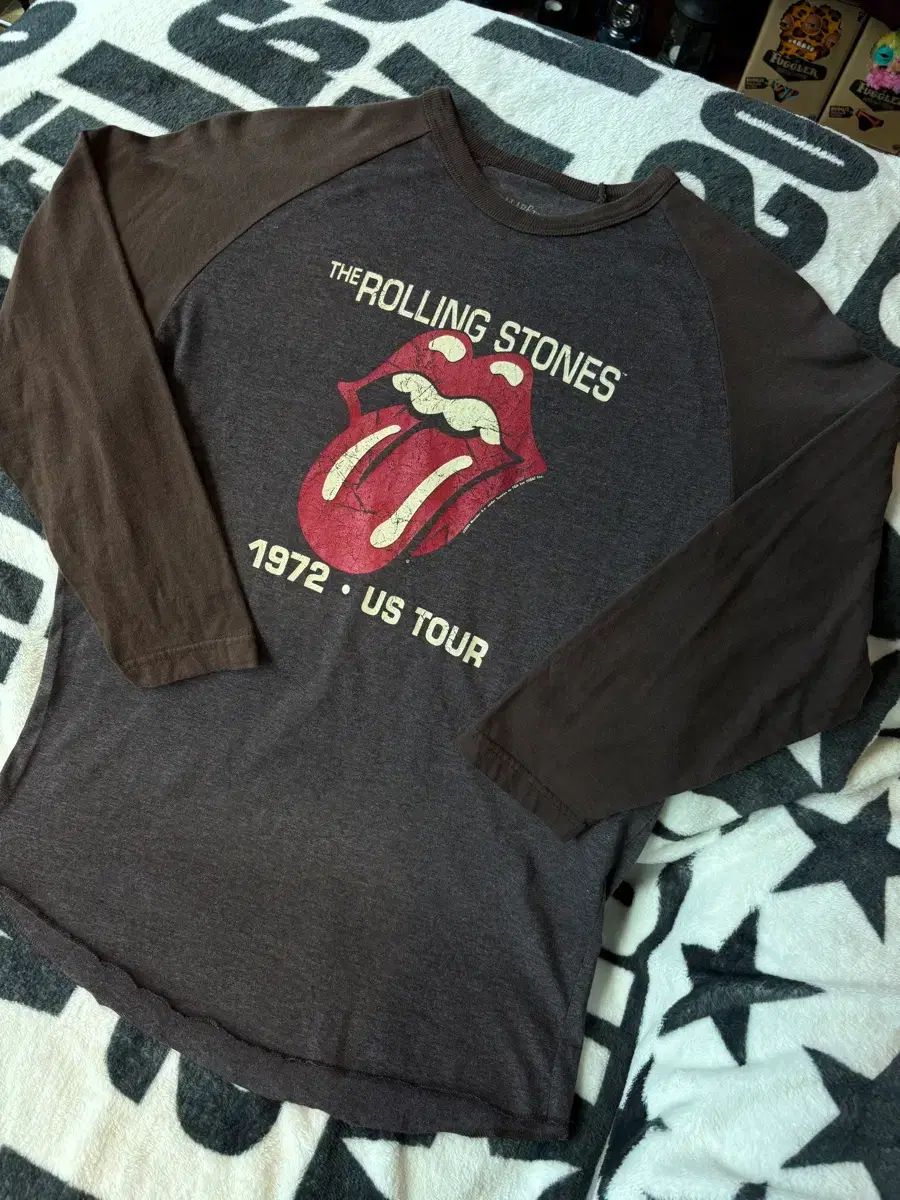ローリングストーンズ 1972 US ツアー ラグラン Tシャツ