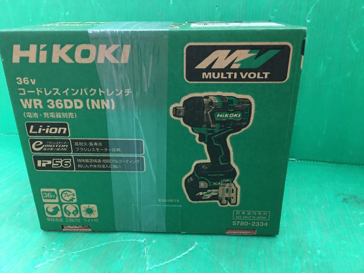 ☆HIKOKI ハイコーキ 36V コードレスインパクトレンチ WR36DD(NN) 本体 