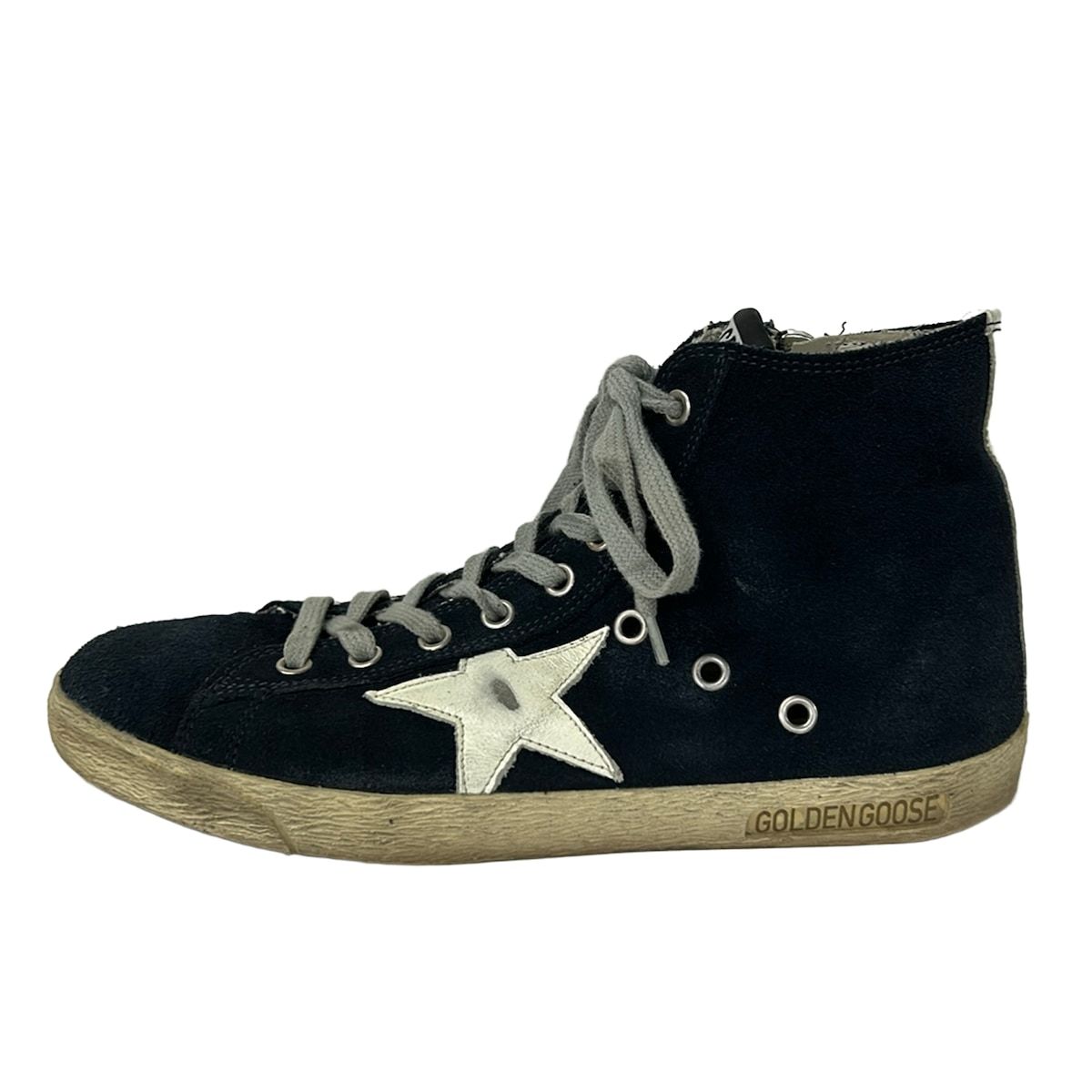 GOLDEN GOOSE(ゴールデングース) スニーカー 39 レディース ネイビー×白 スター(星)/ハイカット/FRANCY レザー 11,622円